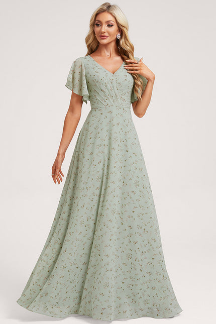 Robe Trapèze Mousseline Fendue