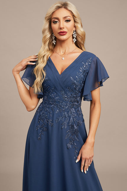 Robe Trapèze Lueur Azurienne - gallery 1