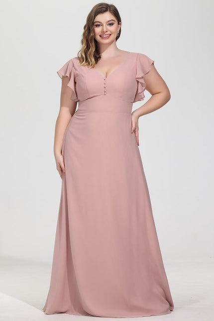 Robe Trapèze Mousseline Fendue - gallery 6