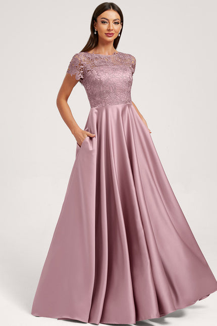 Robe Trapèze Mauve Élégante