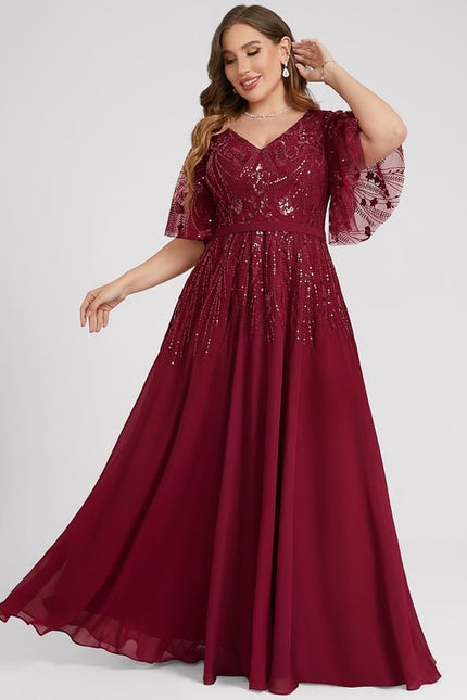 Robe Trapèze Marine Éclatante - gallery 7