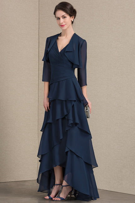 Robe Trapèze Gris Satiné Élégant - gallery 2