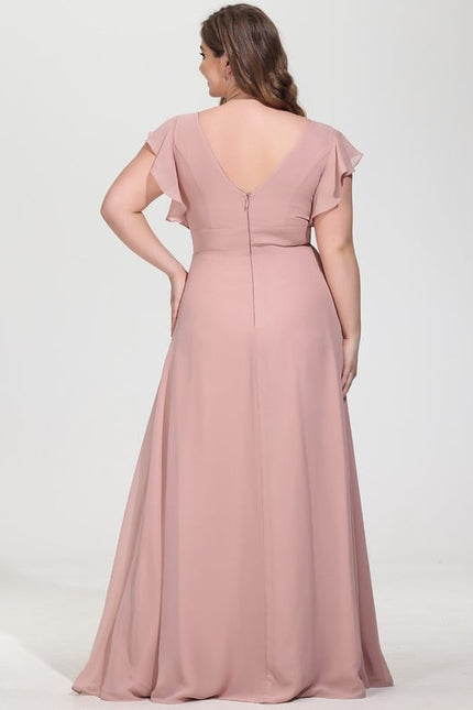 Robe Trapèze Mousseline Fendue - gallery 7