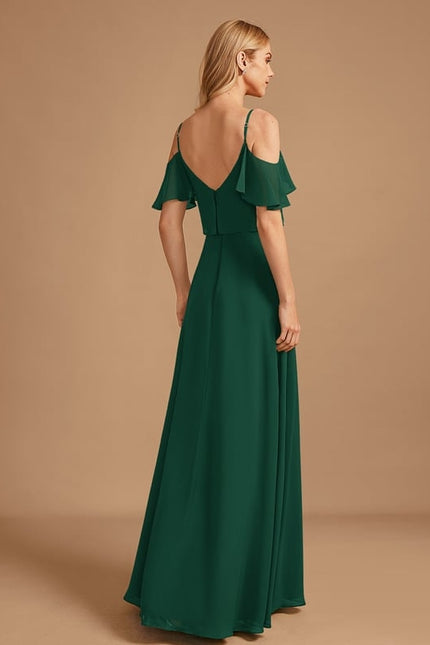 Robe Trapèze Mousseline Fendue - gallery 6