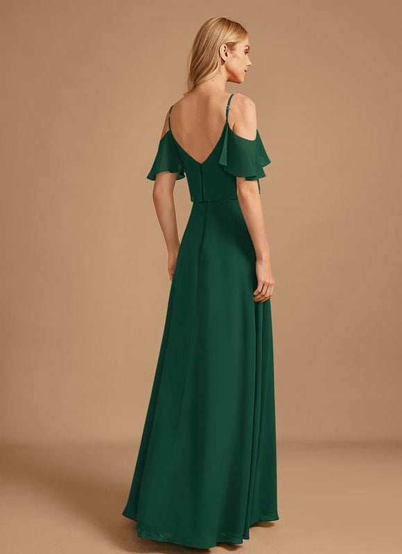 Robe Trapèze Mousseline Fendue - gallery 6