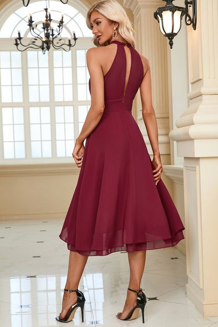 Robe Trapèze Élégance Ébène - gallery 5