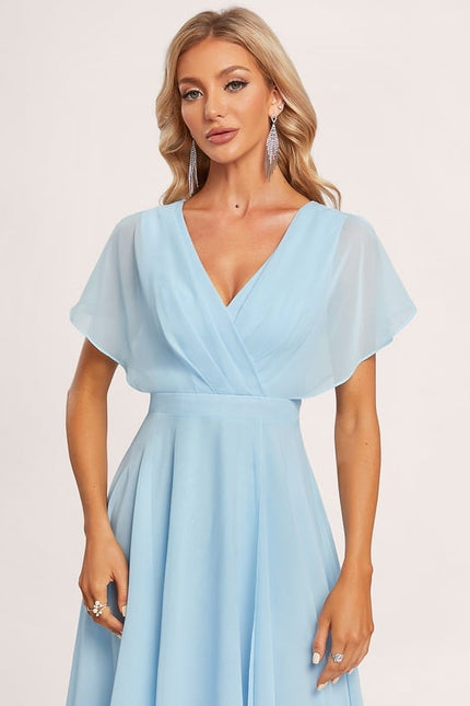 Robe Trapèze Flottante Verte - gallery 4