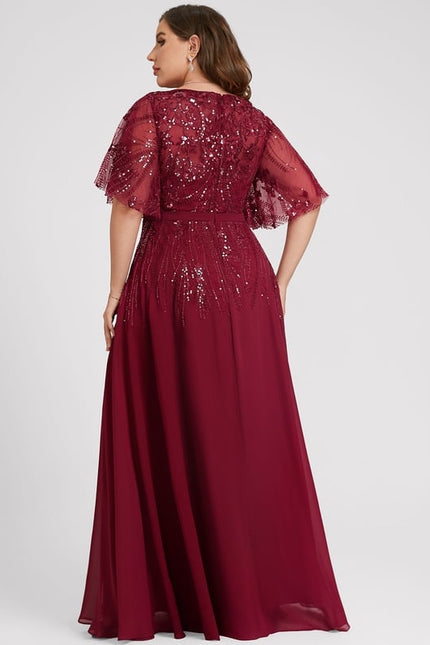 Robe Trapèze Marine Éclatante - gallery 8