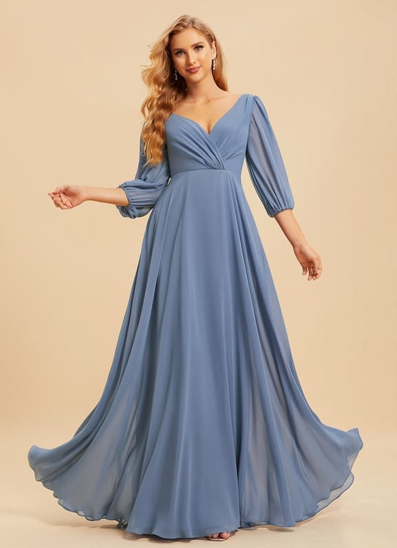 Robe Trapèze Mousseline Fendue