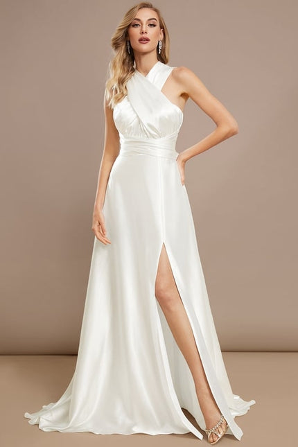 Robe Trapèze Lumière Satinée - gallery 2