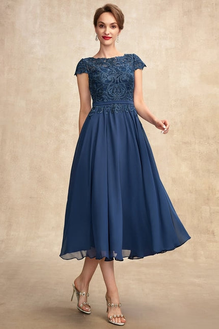 Robe Trapèze Lilas Élégant - gallery 4