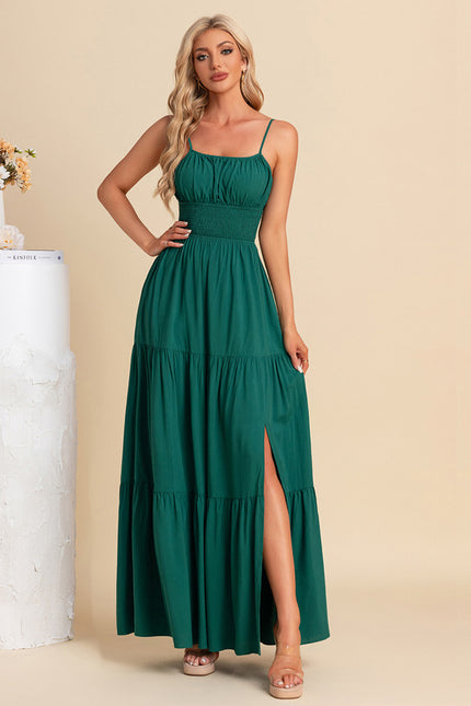 Robe Trapèze Maxi Vert Éclat - gallery 5