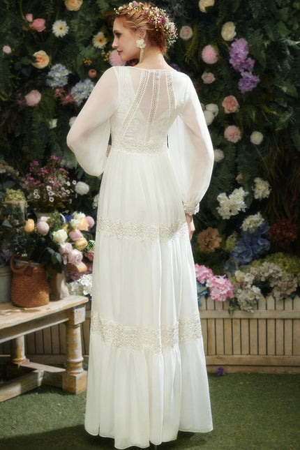 Robe Trapèze Éthérée Lumineuse - gallery 6