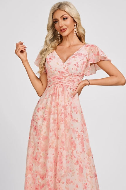 Robe Trapèze Mousseline Fendue - gallery 4