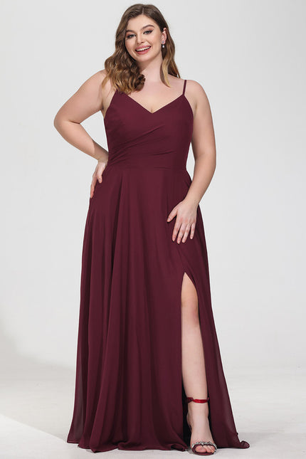 Robe Trapèze Longue Beige Élégante - gallery 7