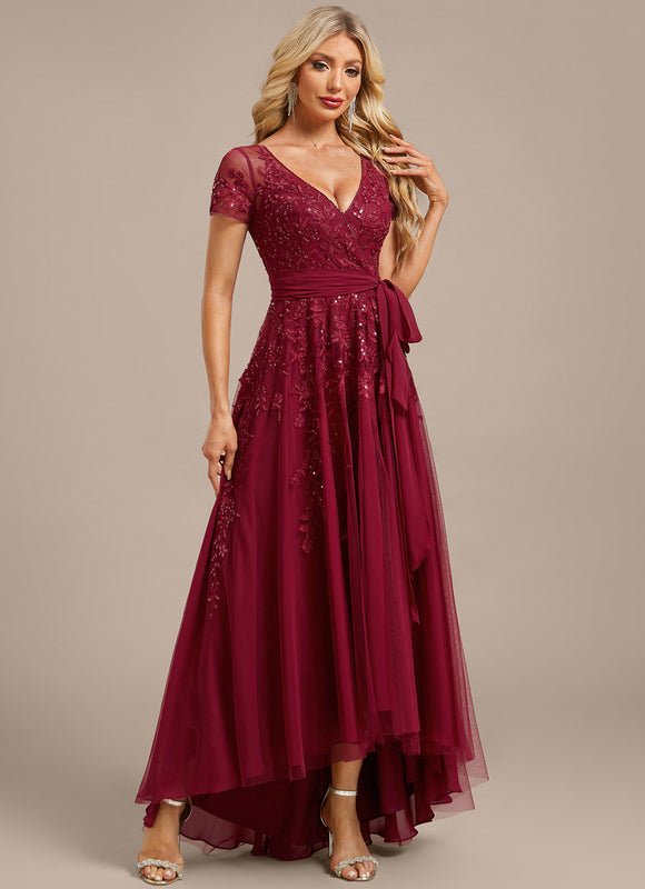 Robe Trapèze Étoile Carmin - gallery 5