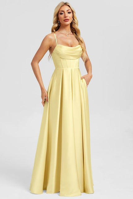 Robe Trapèze Jaune Lumineuse - gallery 3
