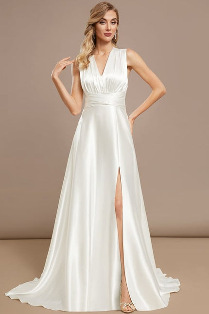 Robe Trapèze Lumière Satinée - gallery 6