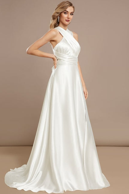 Robe Trapèze Lumière Satinée - gallery 7