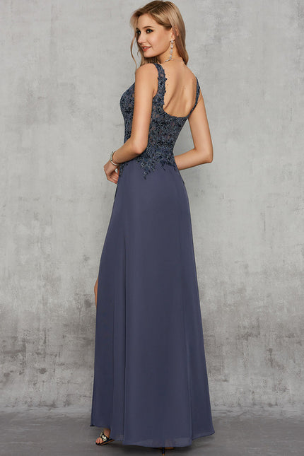 Robe Trapèze Marine Éclatante - gallery 1