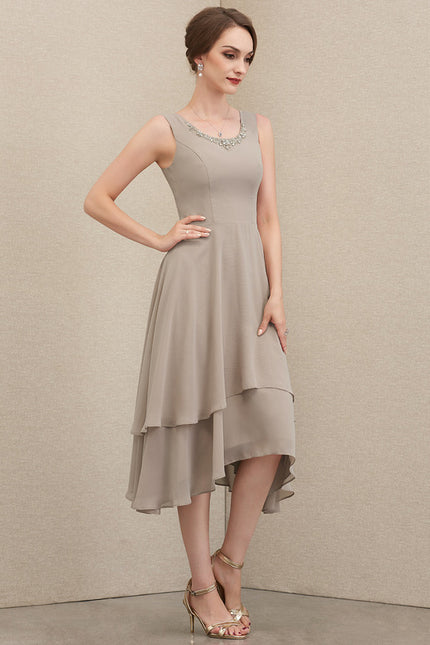 Robe Trapèze Élégance Acajou - gallery 5