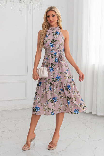 Robe Trapèze Midi Imprimée - gallery 5