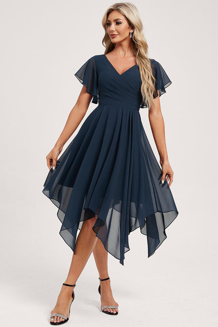 Robe Trapèze Flottante Verte - gallery 1