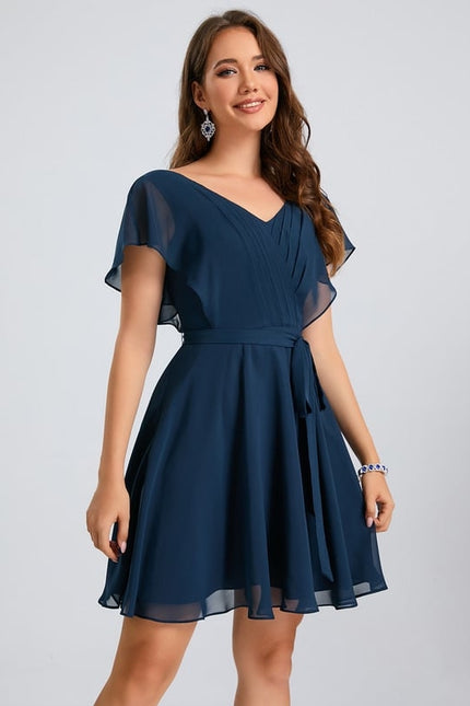 Robe Trapèze Marine Éthérée - gallery 4