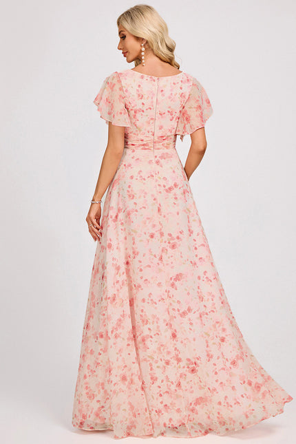 Robe Trapèze Mousseline Fendue - gallery 5