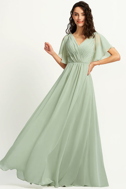 Robe Trapèze Mousseline Fendue