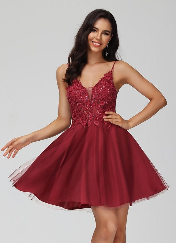 Robe Trapèze Nuit Étoilée Tulle - gallery 1