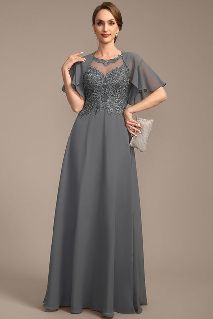 Robe Trapèze Longue Violetée - gallery 2