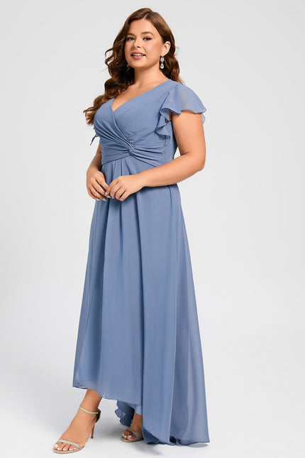 Robe Trapèze Fluide Asymétrique - gallery 8