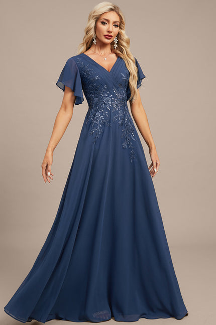 Robe Trapèze Lueur Azurienne - gallery 6