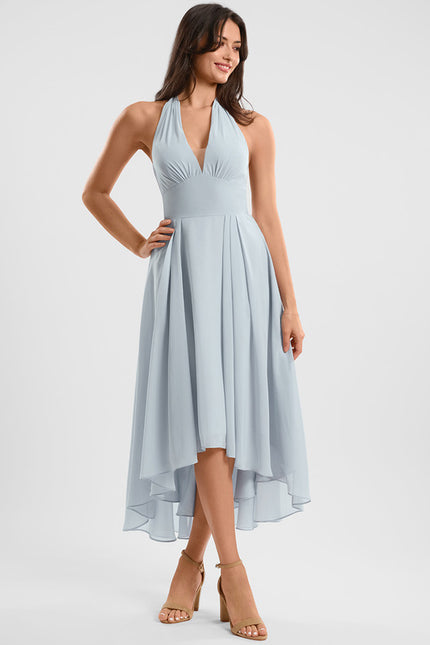 Robe Trapèze Flottante Verte - gallery 2