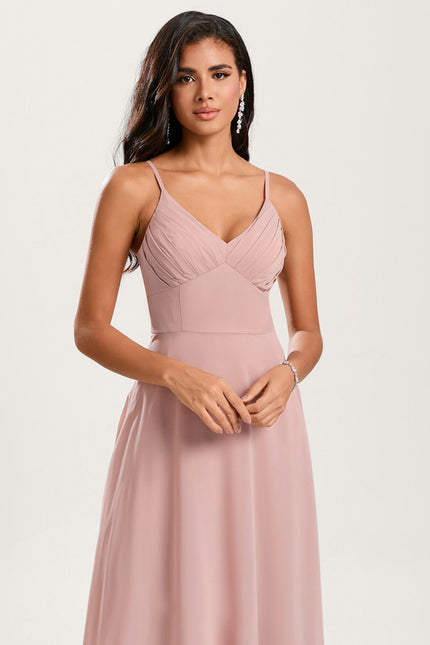 Robe Trapèze Mousseline Fendue - gallery 5