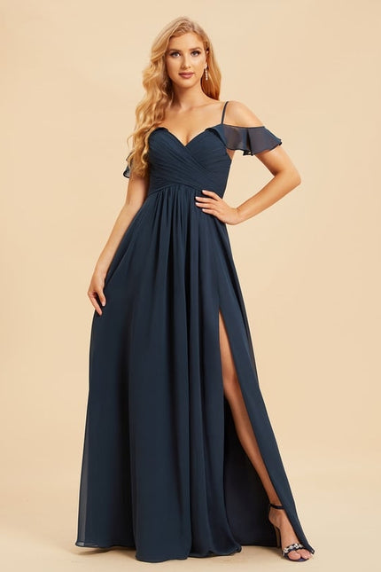 Robe Trapèze Longue Beige Élégante