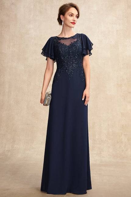 Robe Trapèze Longue Violetée - gallery 4