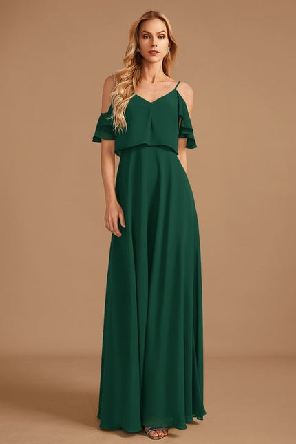 Robe Trapèze Mousseline Fendue - gallery 1