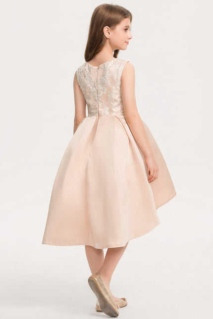 Robe Trapèze Cérémonielle Satinée - gallery 1