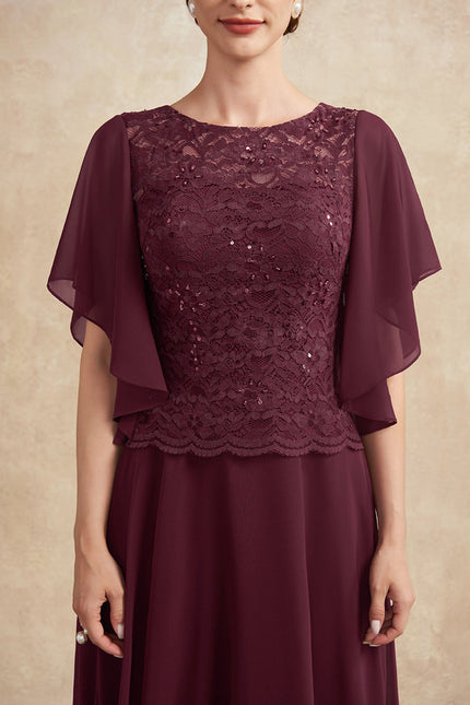 Robe Trapèze Longue Violetée - gallery 6