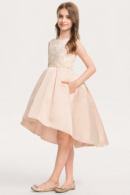 Robe Trapèze Cérémonielle Satinée - gallery 4