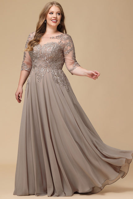 Robe Trapèze Longue Violetée - gallery 8