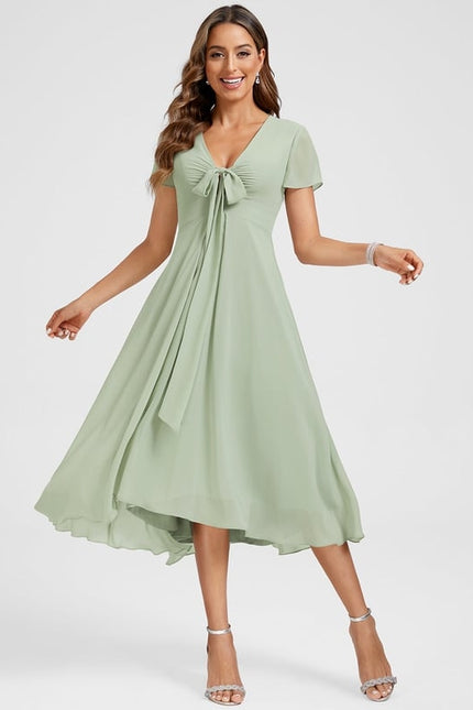 Robe Trapèze Flottante Verte