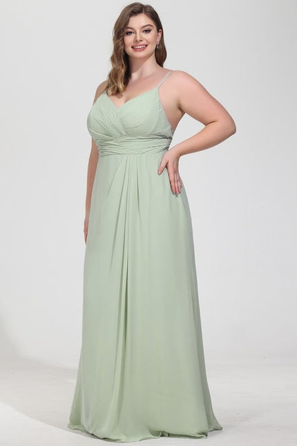 Robe Trapèze Mousseline Fendue - gallery 7