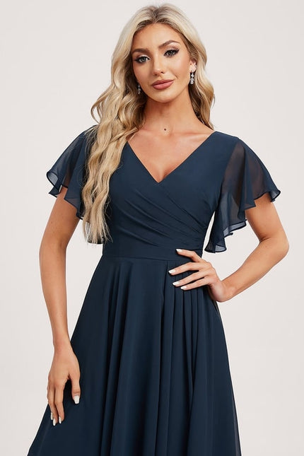 Robe Trapèze Flottante Verte - gallery 3