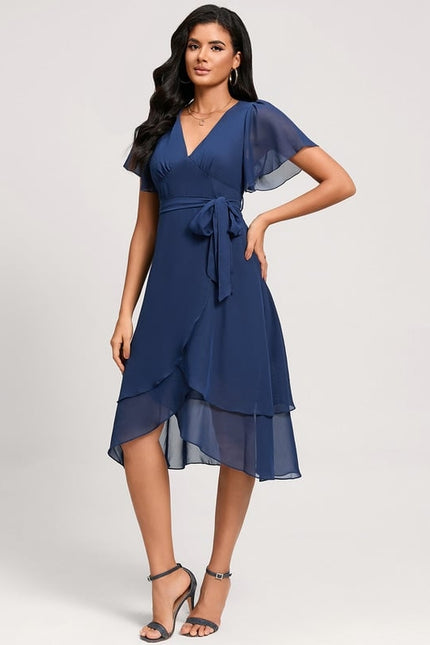 Robe Trapèze Flottante Verte - gallery 2