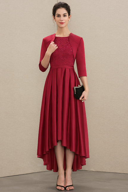 Robe Trapèze Éclat Rouge Velours - gallery 4