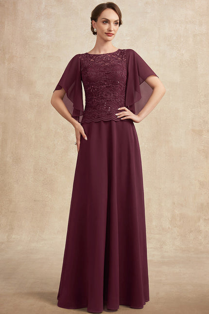 Robe Trapèze Longue Violetée - gallery 3