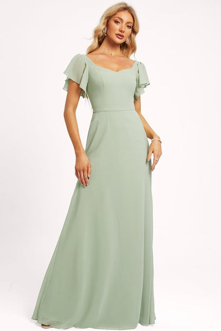 Robe Trapèze Mousseline Fendue